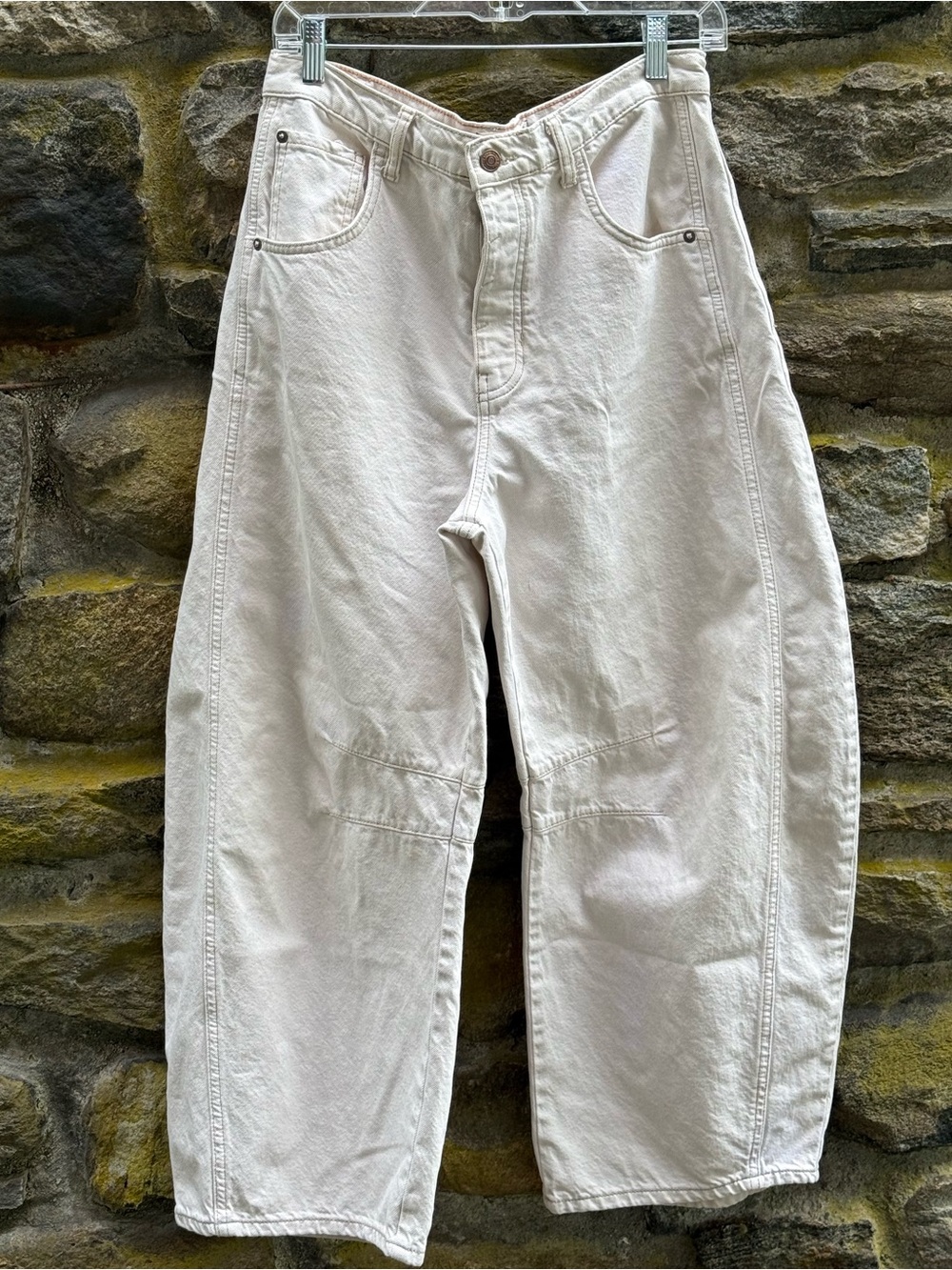 Free People We the Free Good Luck Barrel Jeans  size 30 - Picture 4 of 7